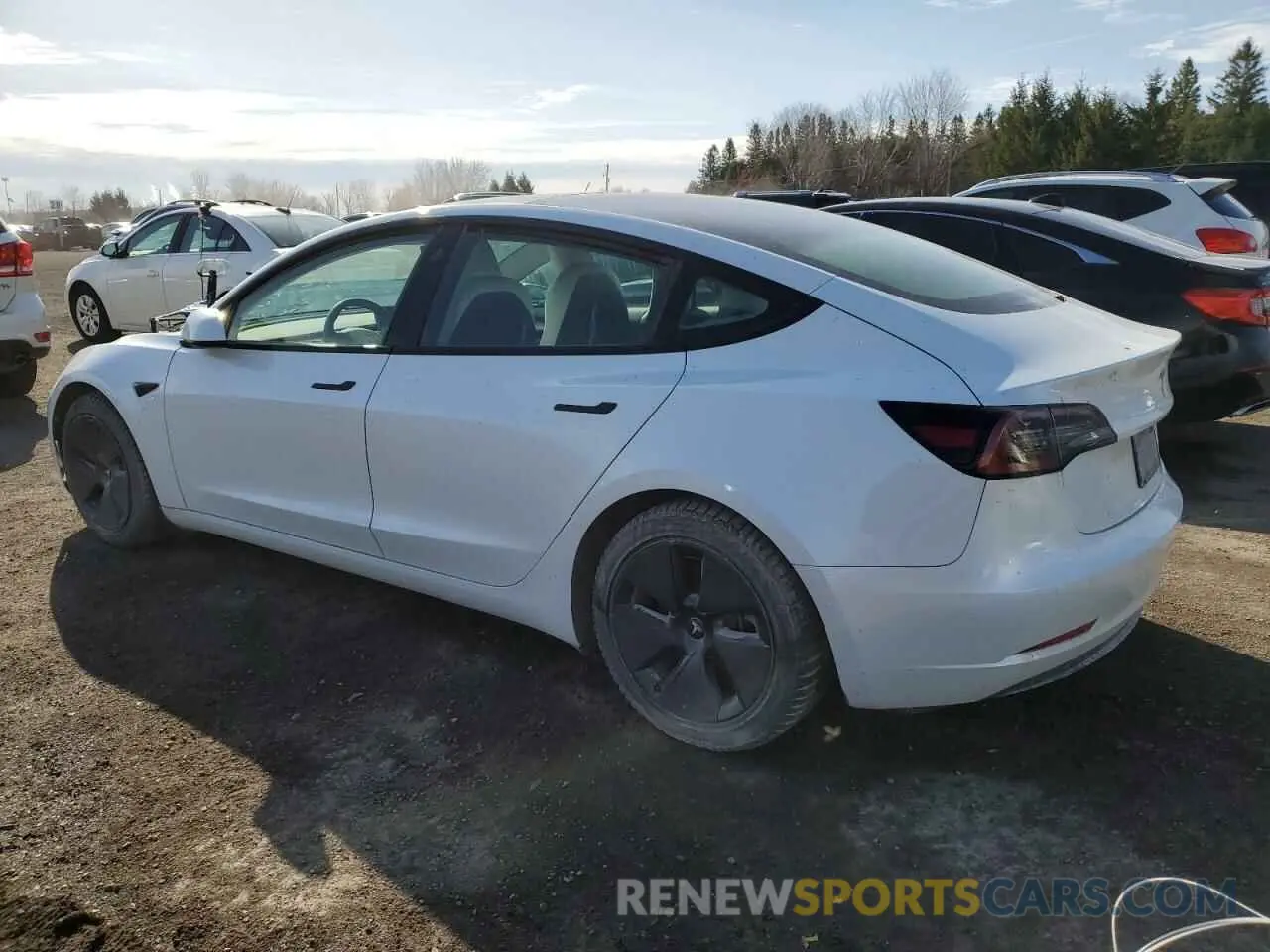 2 Photograph of a damaged car 5YJ3E1EB9NF239876 TESLA MODEL 3 2022