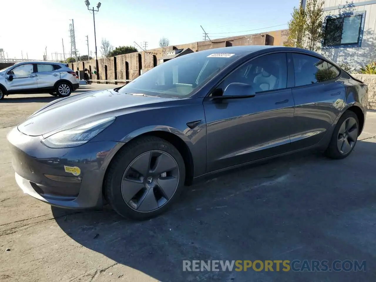 1 Photograph of a damaged car 5YJ3E1EB9NF251347 TESLA MODEL 3 2022