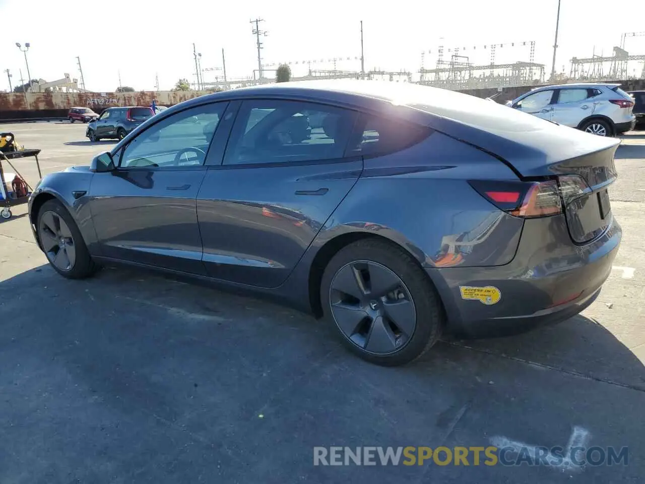 2 Photograph of a damaged car 5YJ3E1EB9NF251347 TESLA MODEL 3 2022
