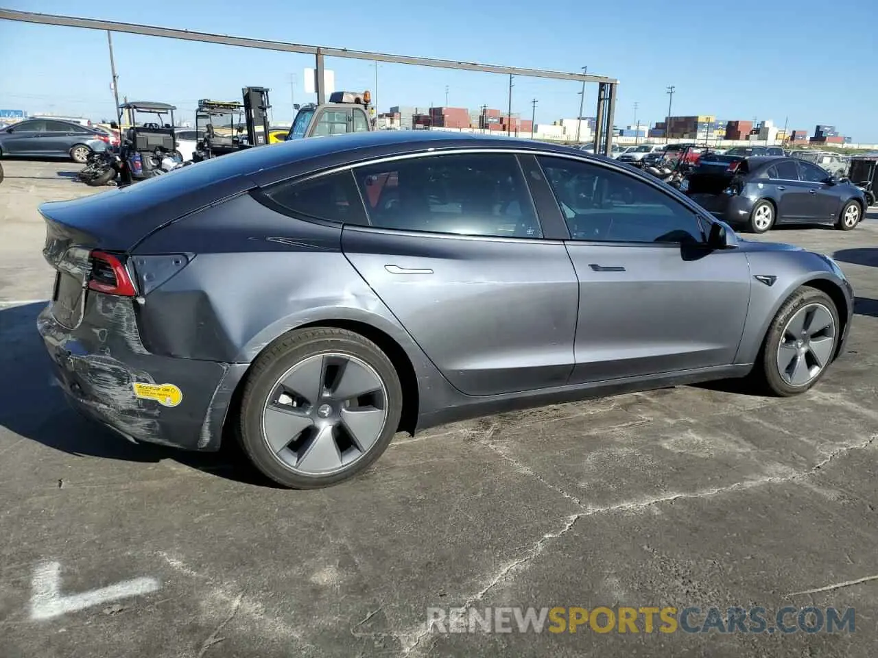 3 Photograph of a damaged car 5YJ3E1EB9NF251347 TESLA MODEL 3 2022