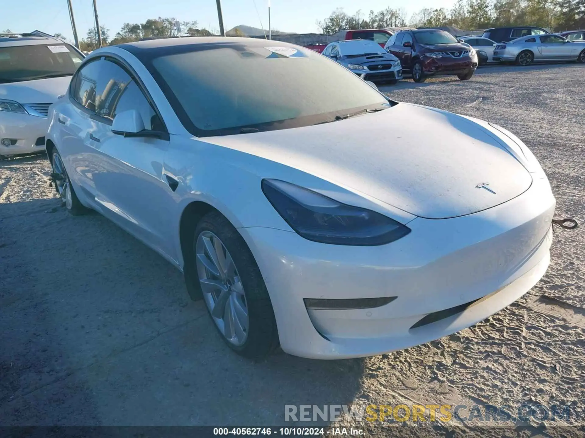 1 Photograph of a damaged car 5YJ3E1EB9NF263997 TESLA MODEL 3 2022