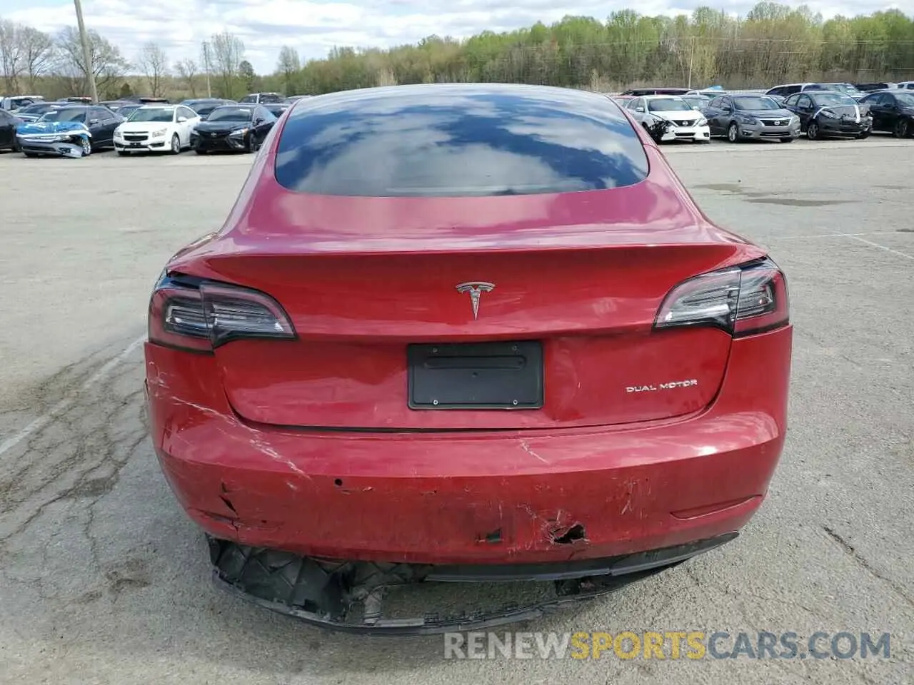 6 Photograph of a damaged car 5YJ3E1EB9NF278371 TESLA MODEL 3 2022