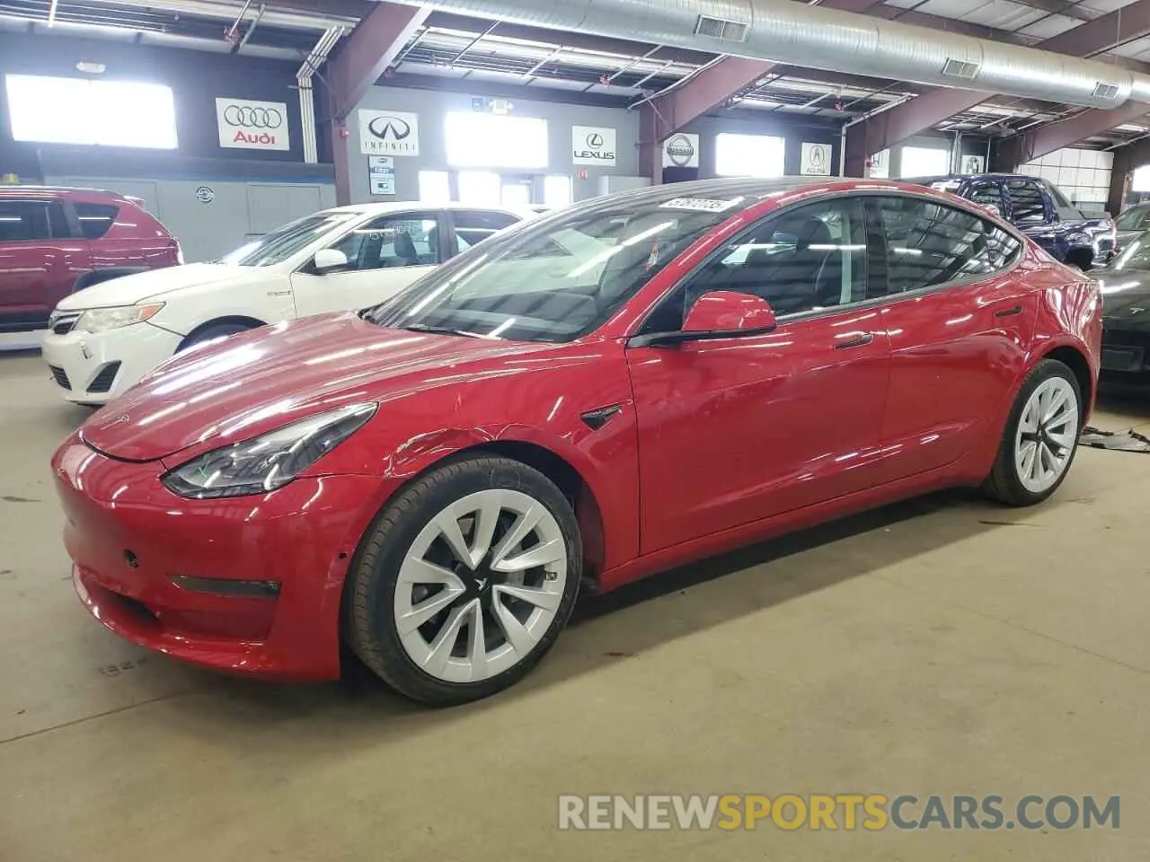 1 Фотография поврежденного автомобиля 5YJ3E1EB9NF317119 TESLA MODEL 3 2022