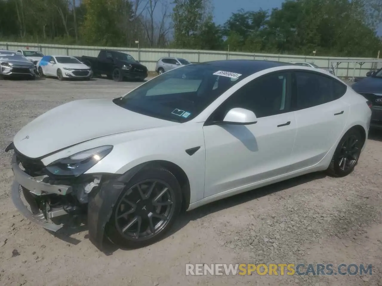 1 Фотография поврежденного автомобиля 5YJ3E1EBXNF106883 TESLA MODEL 3 2022