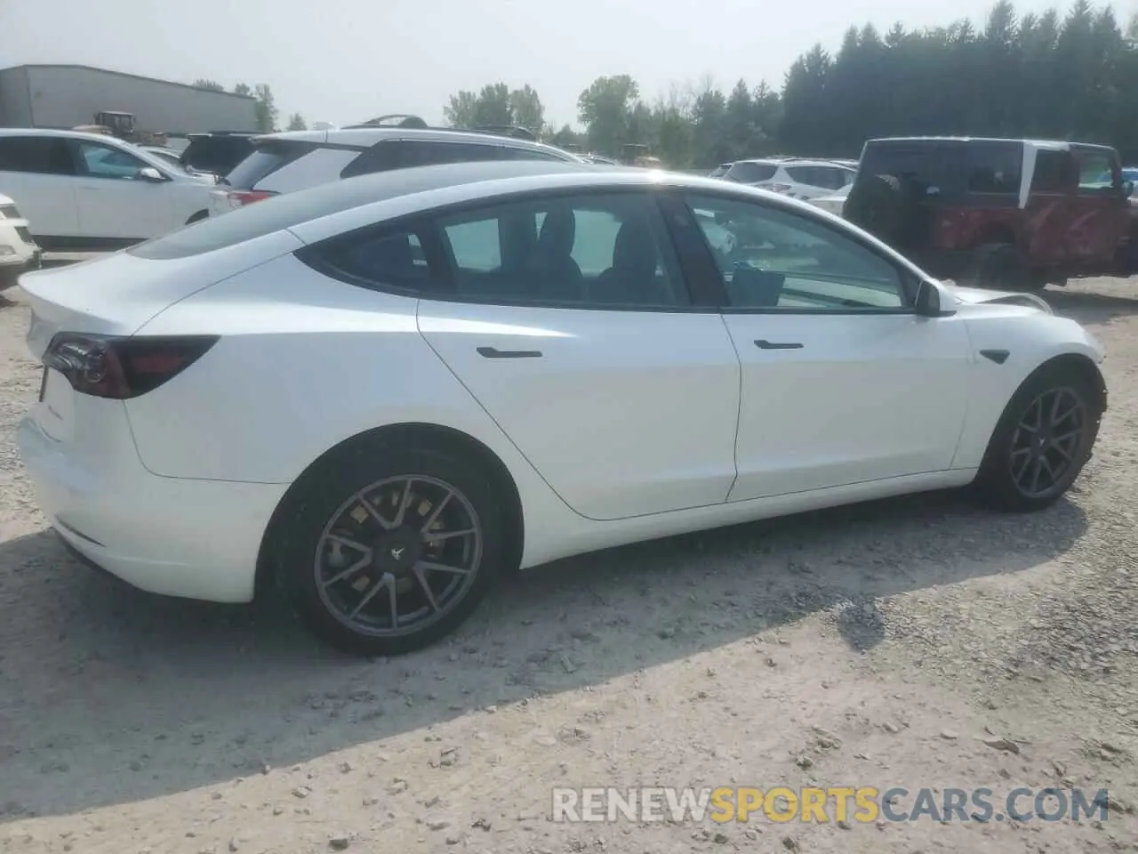 3 Фотография поврежденного автомобиля 5YJ3E1EBXNF106883 TESLA MODEL 3 2022