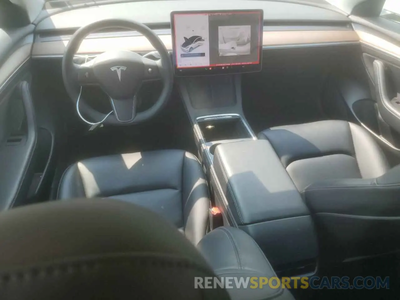 8 Фотография поврежденного автомобиля 5YJ3E1EBXNF106883 TESLA MODEL 3 2022