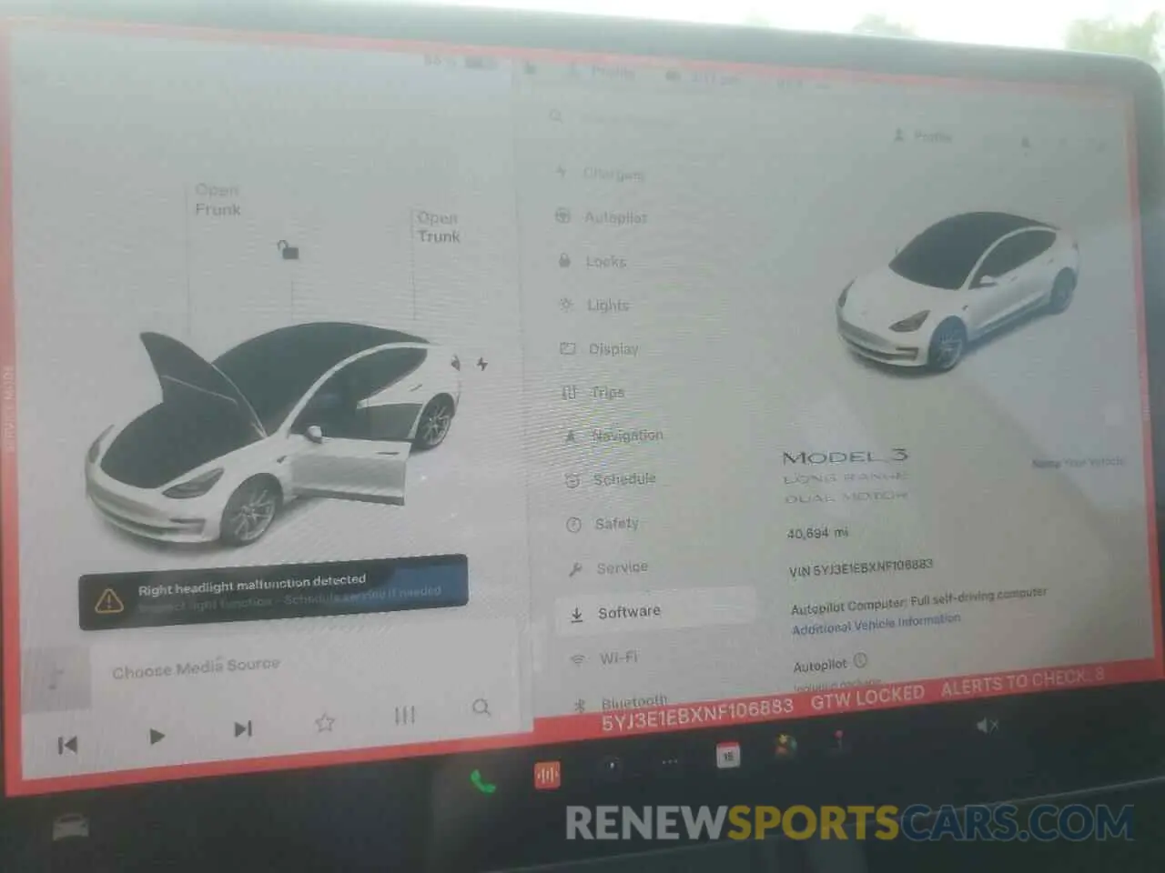 9 Фотография поврежденного автомобиля 5YJ3E1EBXNF106883 TESLA MODEL 3 2022