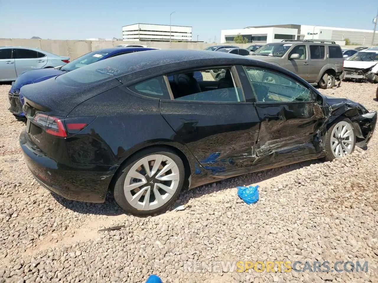 3 Photograph of a damaged car 5YJ3E1EBXNF127250 TESLA MODEL 3 2022