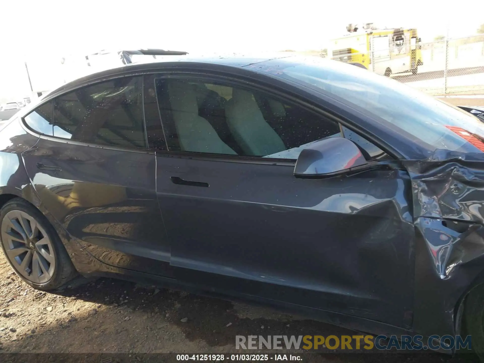 12 Photograph of a damaged car 5YJ3E1EBXNF129693 TESLA MODEL 3 2022