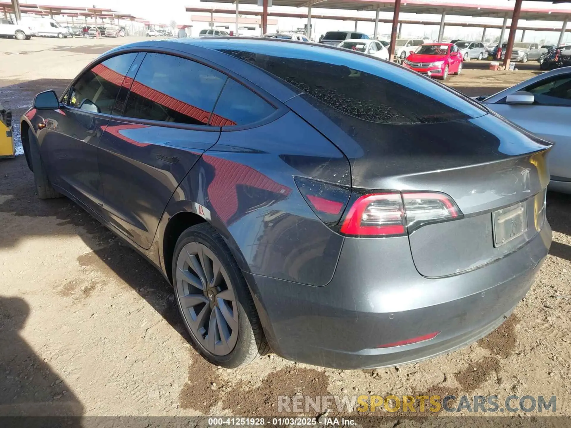 3 Photograph of a damaged car 5YJ3E1EBXNF129693 TESLA MODEL 3 2022