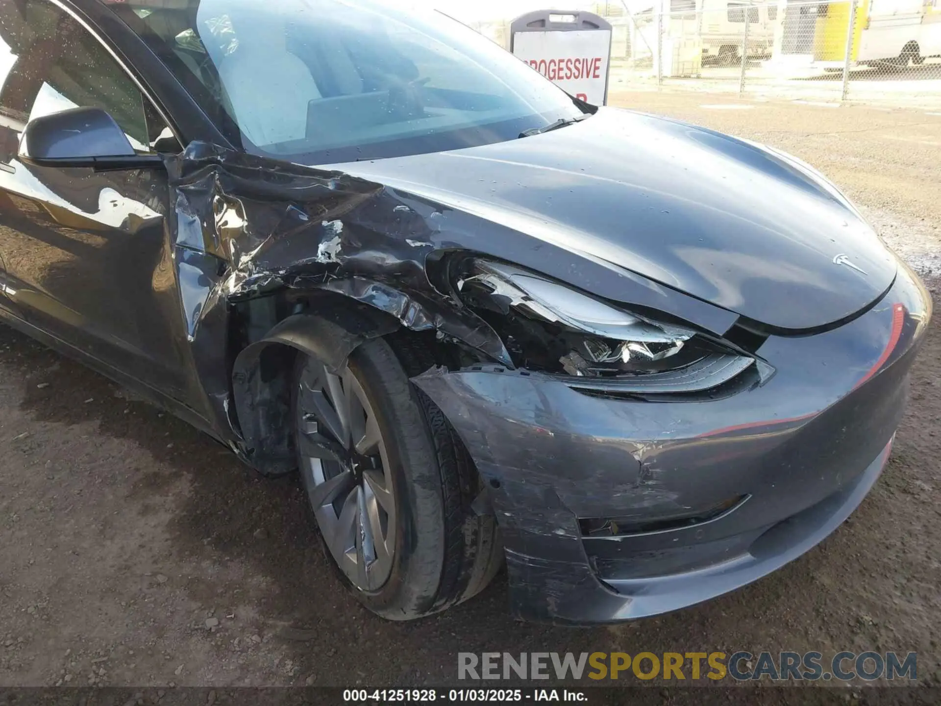 6 Photograph of a damaged car 5YJ3E1EBXNF129693 TESLA MODEL 3 2022