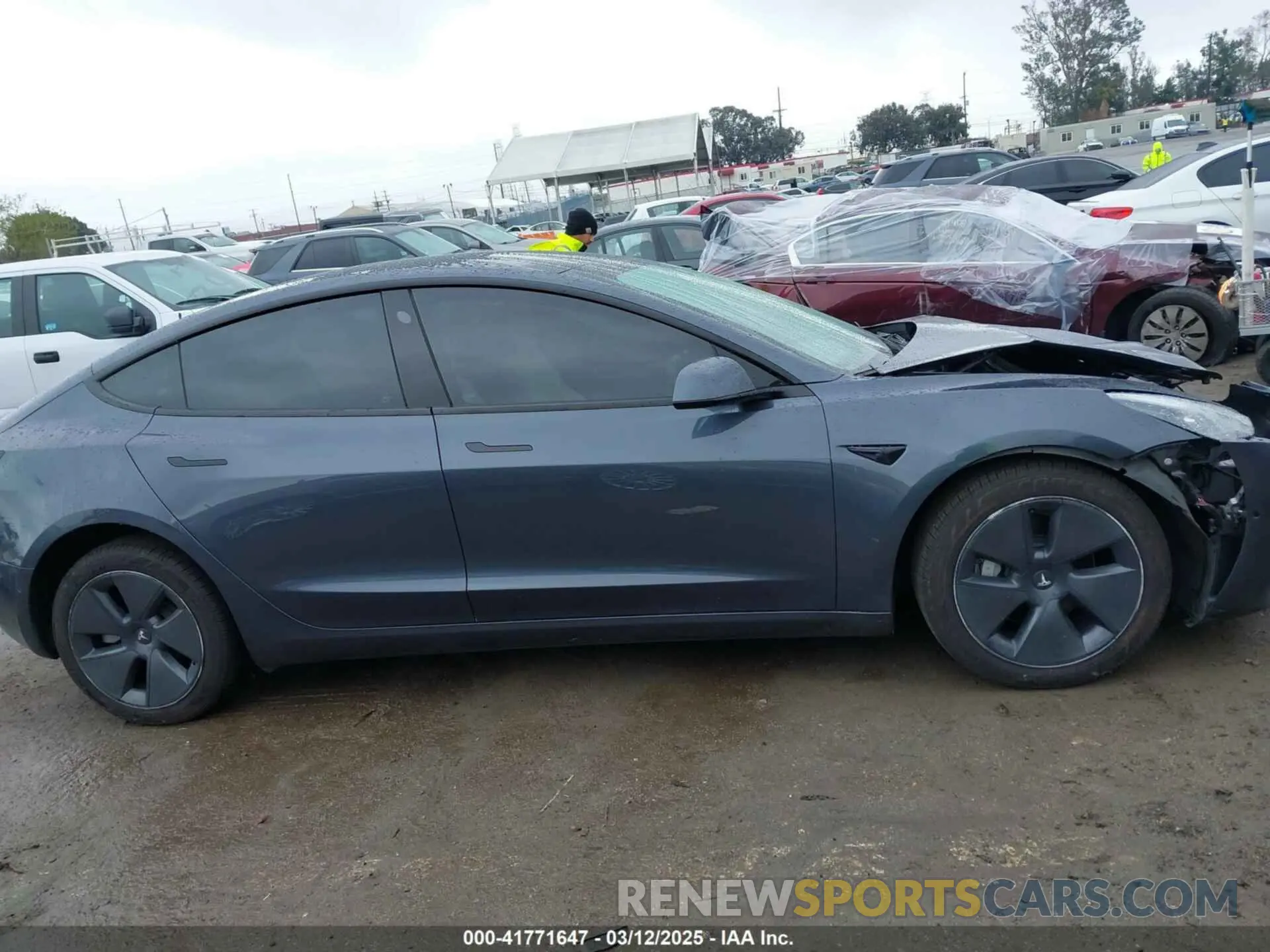 12 Photograph of a damaged car 5YJ3E1EBXNF138538 TESLA MODEL 3 2022