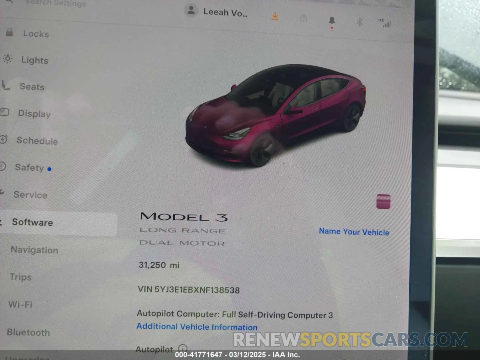 7 Photograph of a damaged car 5YJ3E1EBXNF138538 TESLA MODEL 3 2022