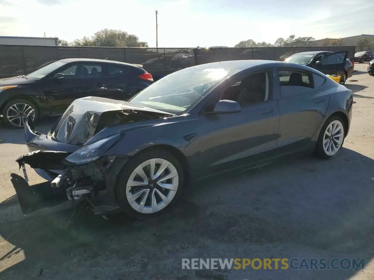 1 Фотография поврежденного автомобиля 5YJ3E1EBXNF145554 TESLA MODEL 3 2022