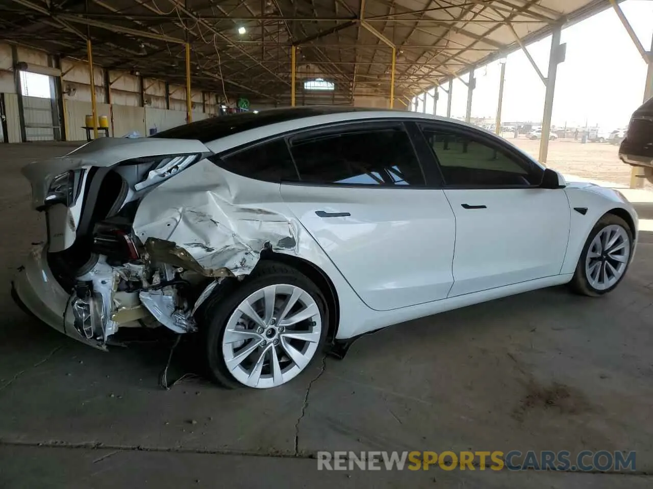 3 Photograph of a damaged car 5YJ3E1EBXNF152097 TESLA MODEL 3 2022