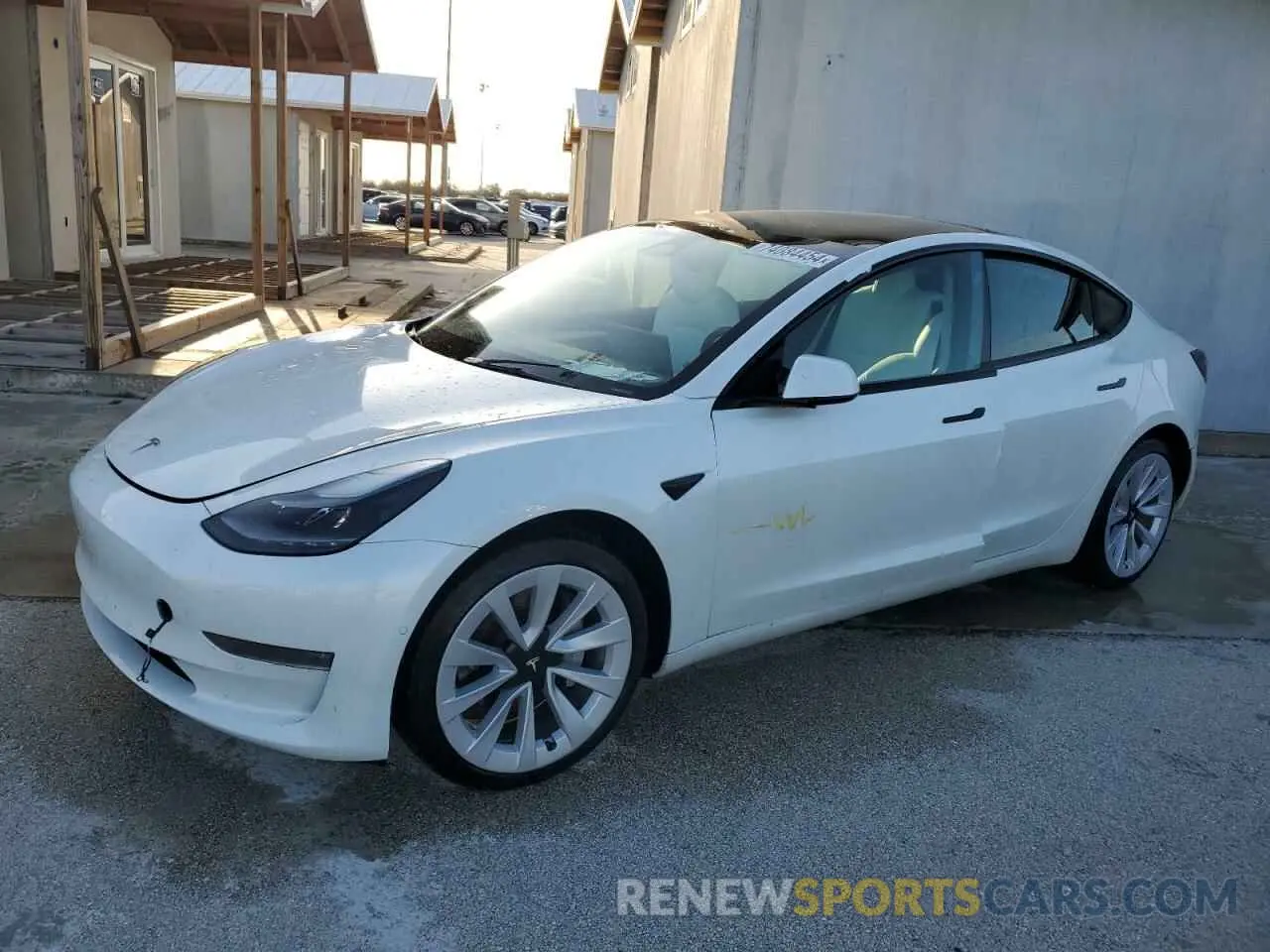 1 Фотография поврежденного автомобиля 5YJ3E1EBXNF181454 TESLA MODEL 3 2022