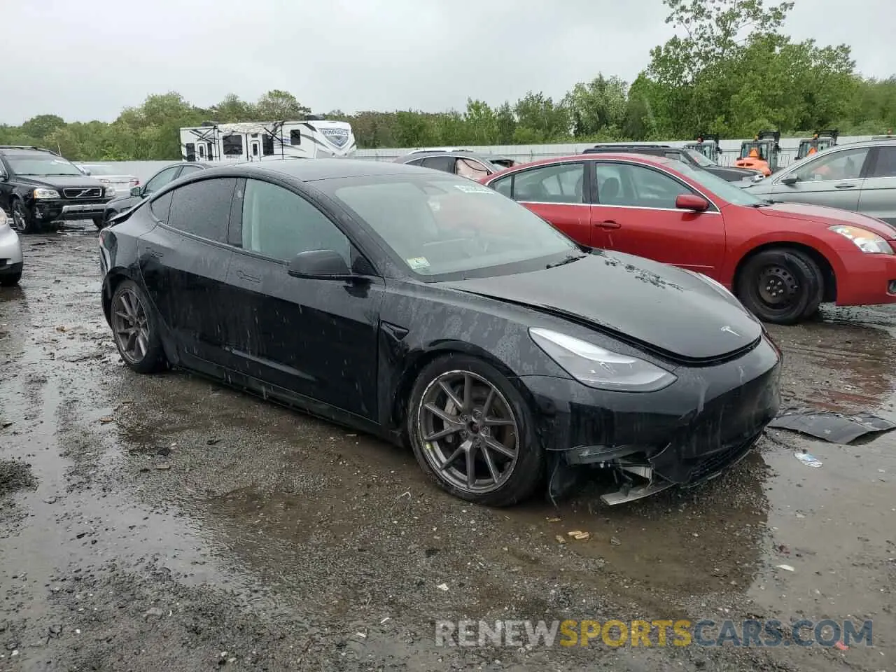 4 Фотография поврежденного автомобиля 5YJ3E1EBXNF185018 TESLA MODEL 3 2022