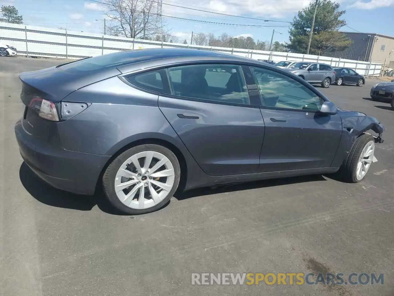 3 Фотография поврежденного автомобиля 5YJ3E1EBXNF188596 TESLA MODEL 3 2022