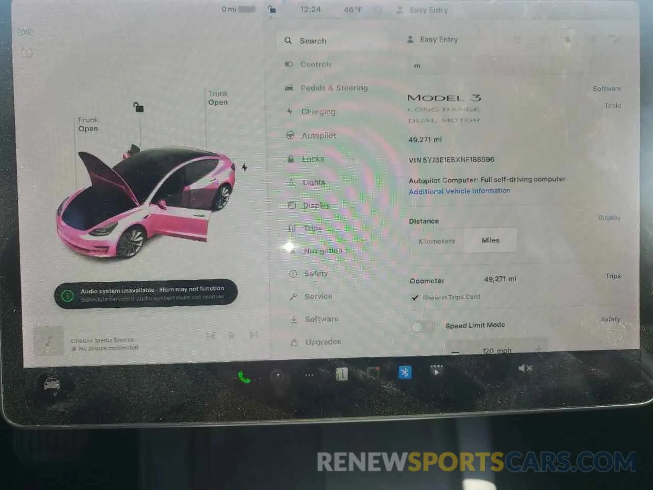 9 Фотография поврежденного автомобиля 5YJ3E1EBXNF188596 TESLA MODEL 3 2022