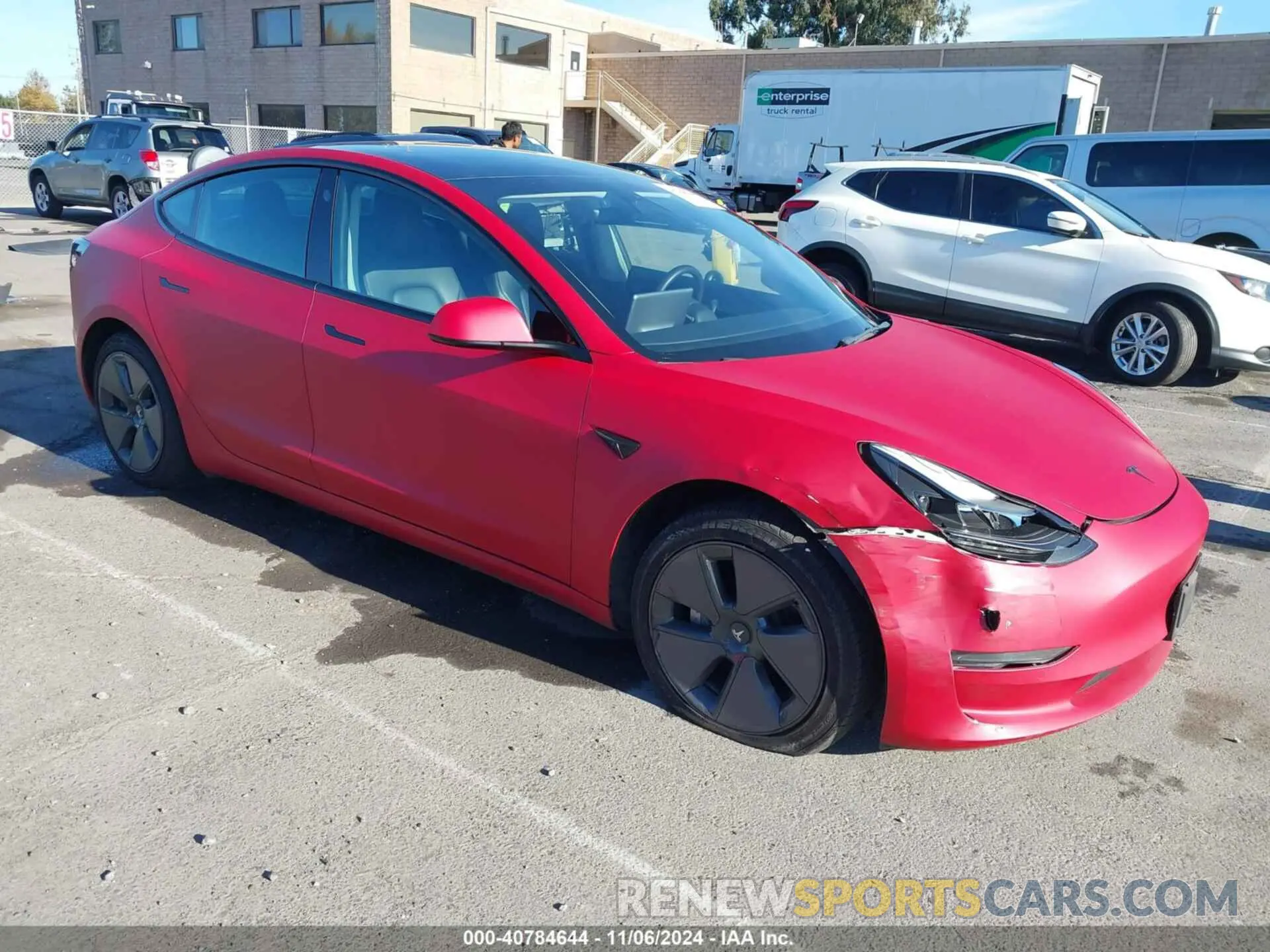 1 Photograph of a damaged car 5YJ3E1EBXNF190963 TESLA MODEL 3 2022
