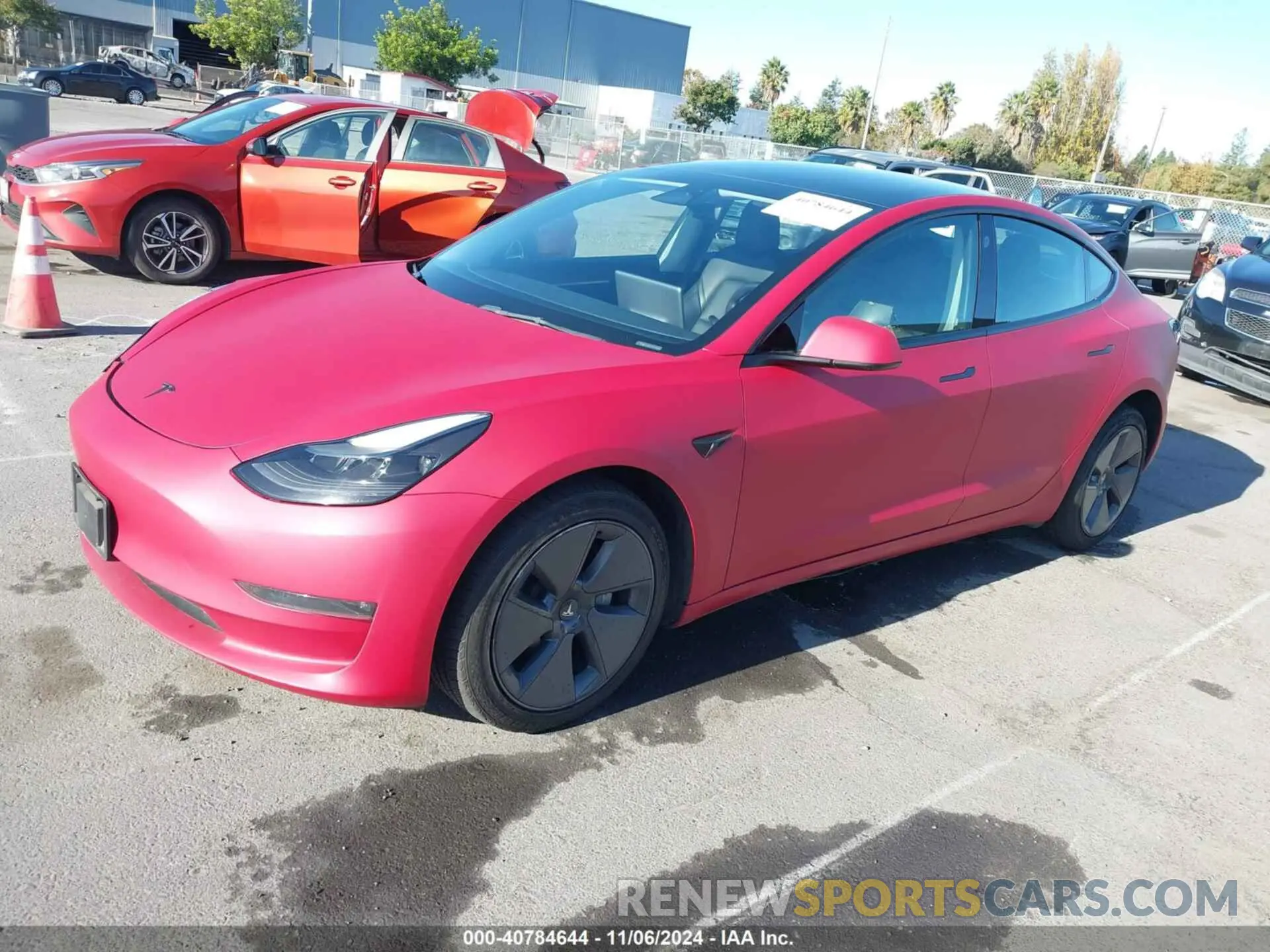2 Photograph of a damaged car 5YJ3E1EBXNF190963 TESLA MODEL 3 2022