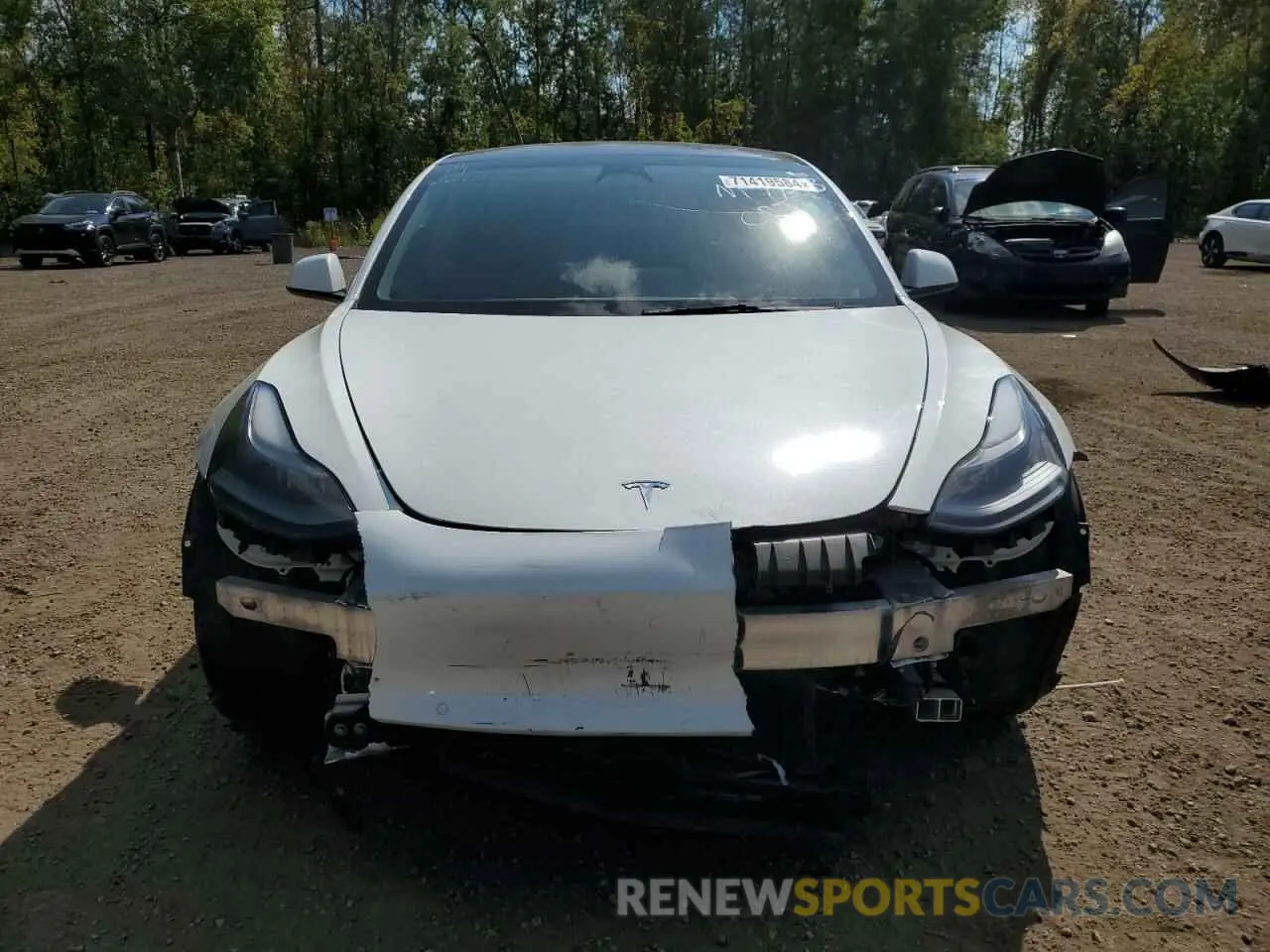 5 Photograph of a damaged car 5YJ3E1EBXNF193443 TESLA MODEL 3 2022