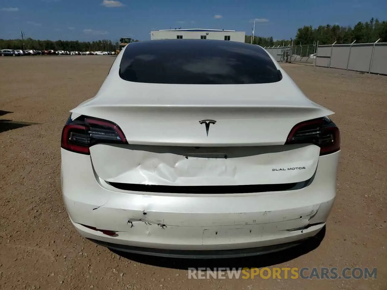 6 Photograph of a damaged car 5YJ3E1EBXNF193443 TESLA MODEL 3 2022