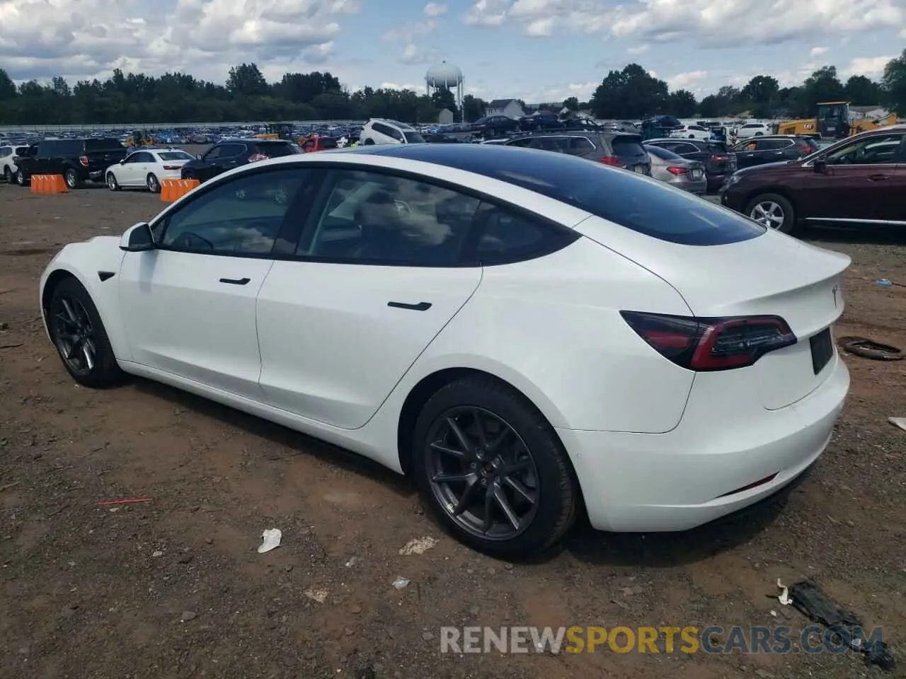 2 Фотография поврежденного автомобиля 5YJ3E1EBXNF207681 TESLA MODEL 3 2022