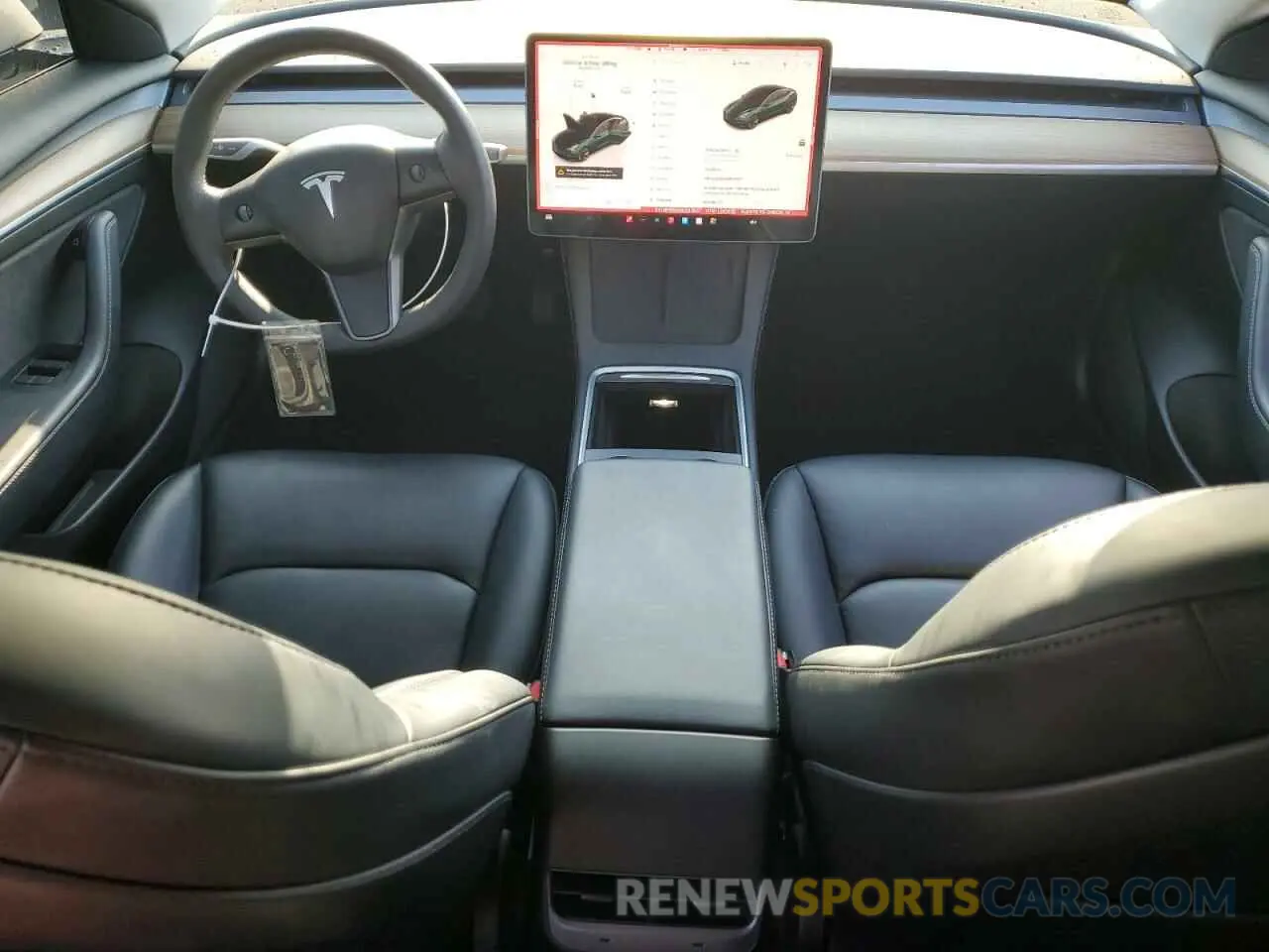 8 Photograph of a damaged car 5YJ3E1EBXNF237537 TESLA MODEL 3 2022