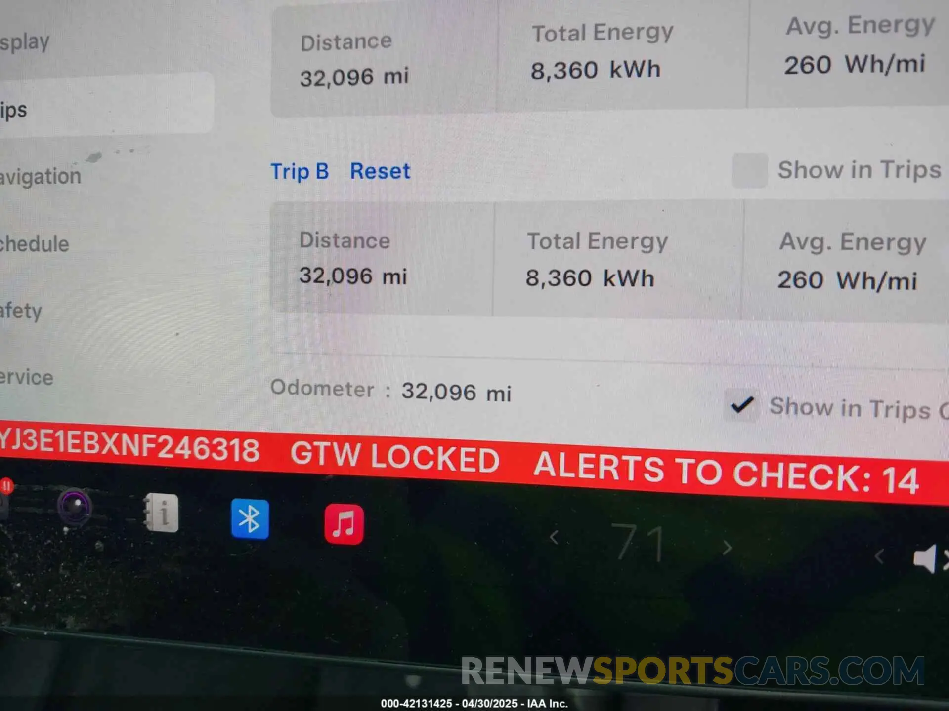 14 Photograph of a damaged car 5YJ3E1EBXNF246318 TESLA MODEL 3 2022