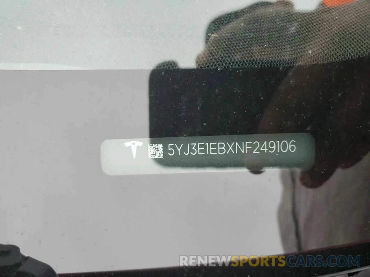 13 Photograph of a damaged car 5YJ3E1EBXNF249106 TESLA MODEL 3 2022