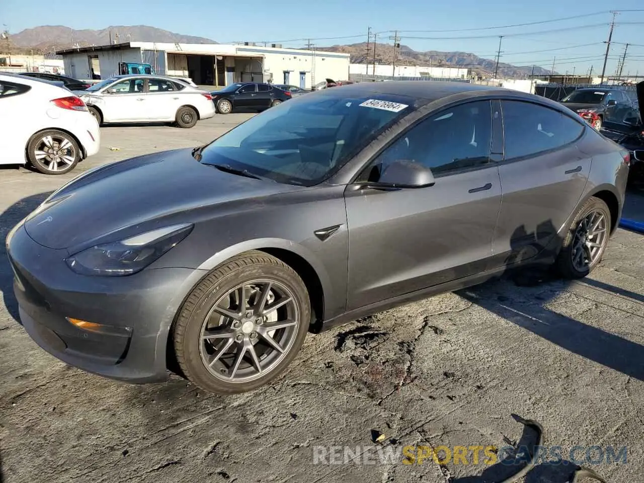 1 Photograph of a damaged car 5YJ3E1EBXNF253107 TESLA MODEL 3 2022