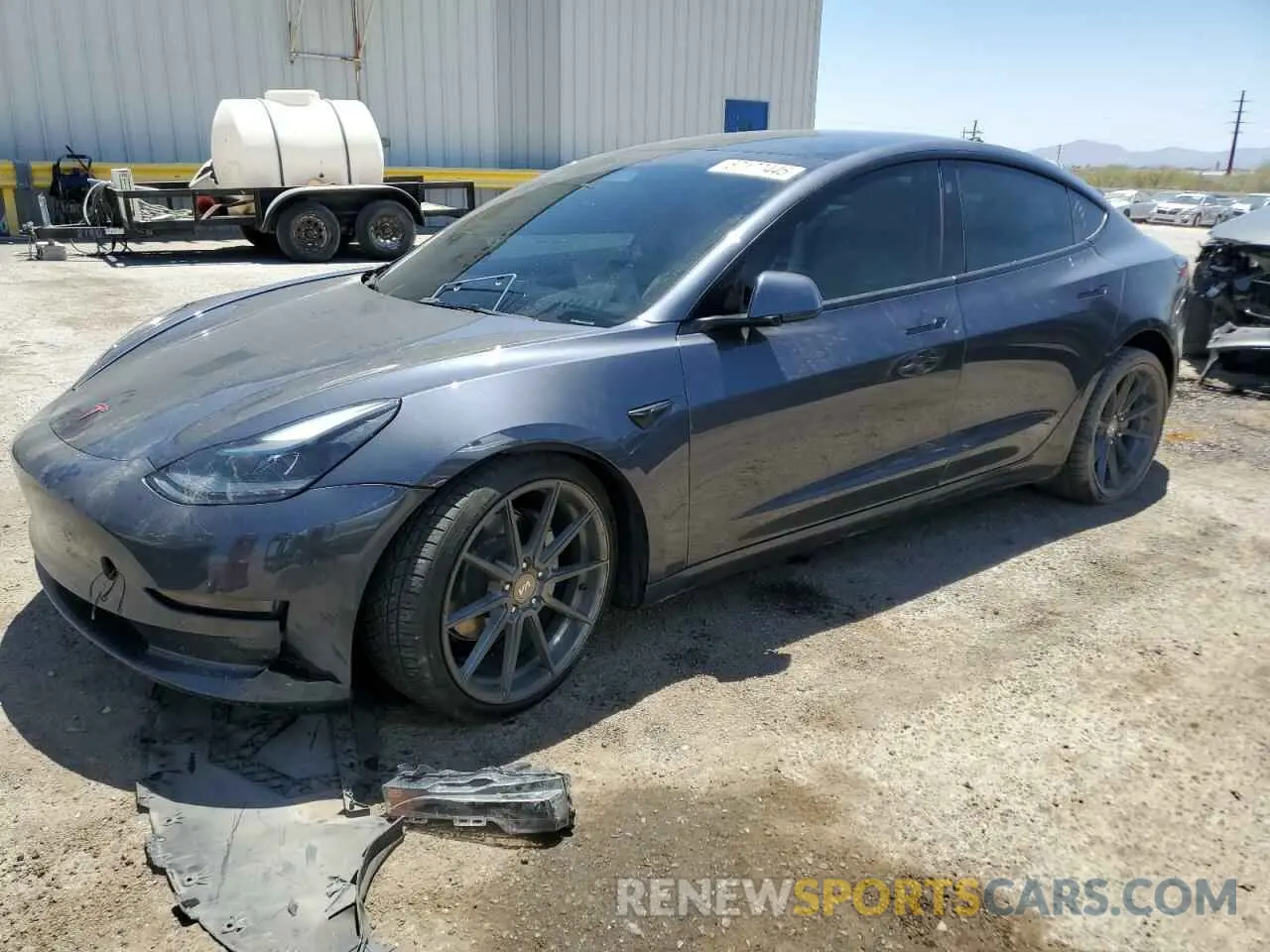 1 Photograph of a damaged car 5YJ3E1EBXNF263832 TESLA MODEL 3 2022