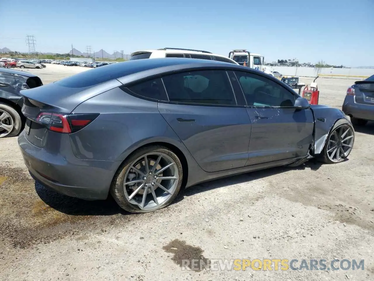 3 Photograph of a damaged car 5YJ3E1EBXNF263832 TESLA MODEL 3 2022