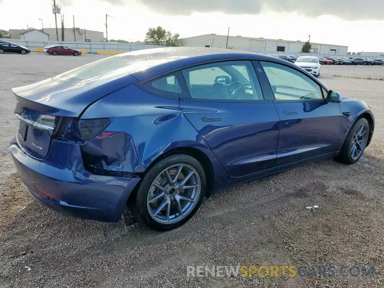 3 Photograph of a damaged car 5YJ3E1EBXNF286169 TESLA MODEL 3 2022