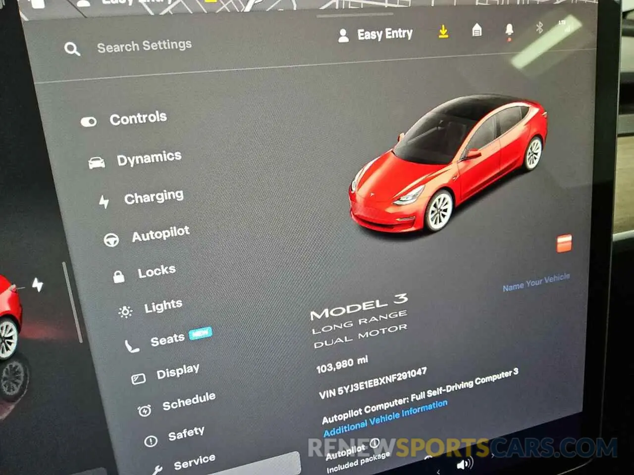 9 Фотография поврежденного автомобиля 5YJ3E1EBXNF291047 TESLA MODEL 3 2022
