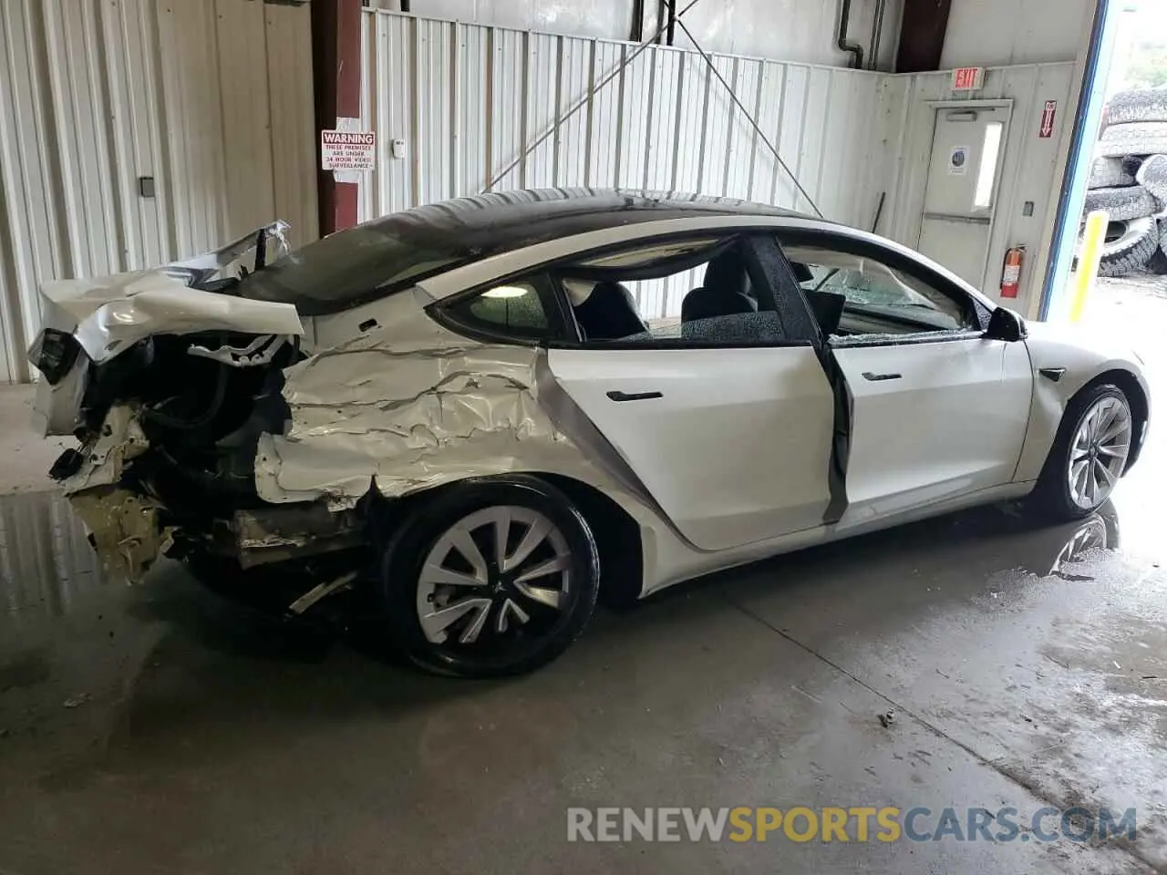 3 Photograph of a damaged car 5YJ3E1EBXNF291355 TESLA MODEL 3 2022
