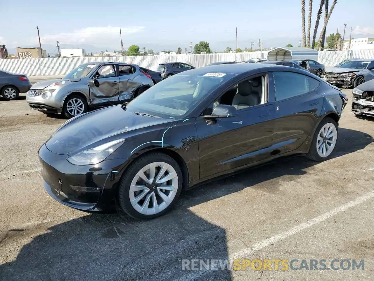 1 Фотография поврежденного автомобиля 5YJ3E1EBXNF295261 TESLA MODEL 3 2022