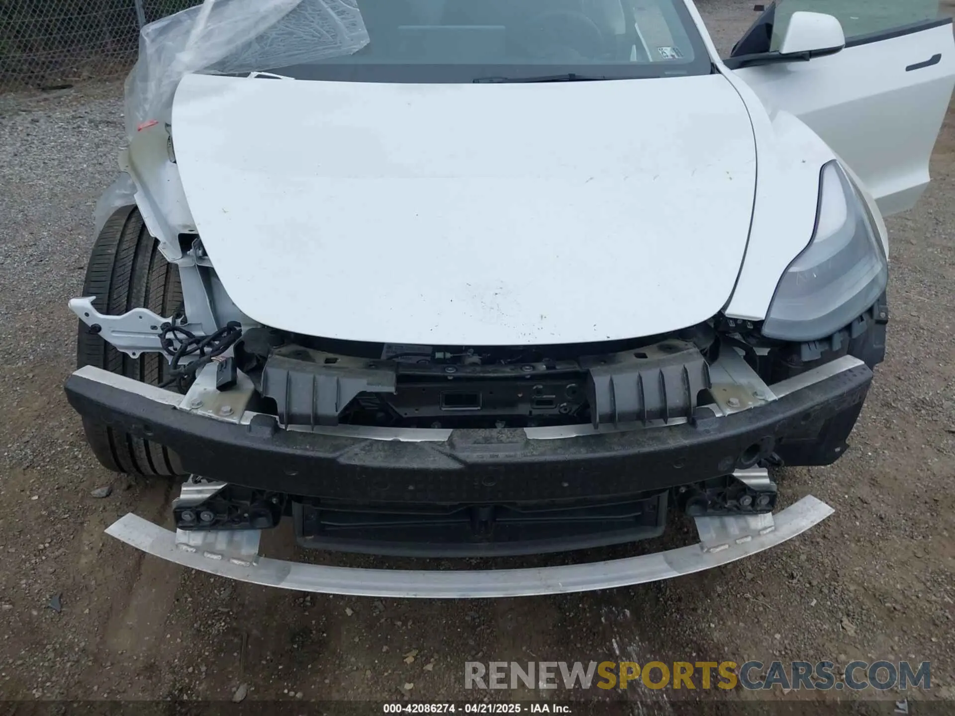 6 Фотография поврежденного автомобиля 5YJ3E1EC0NF263945 TESLA MODEL 3 2022