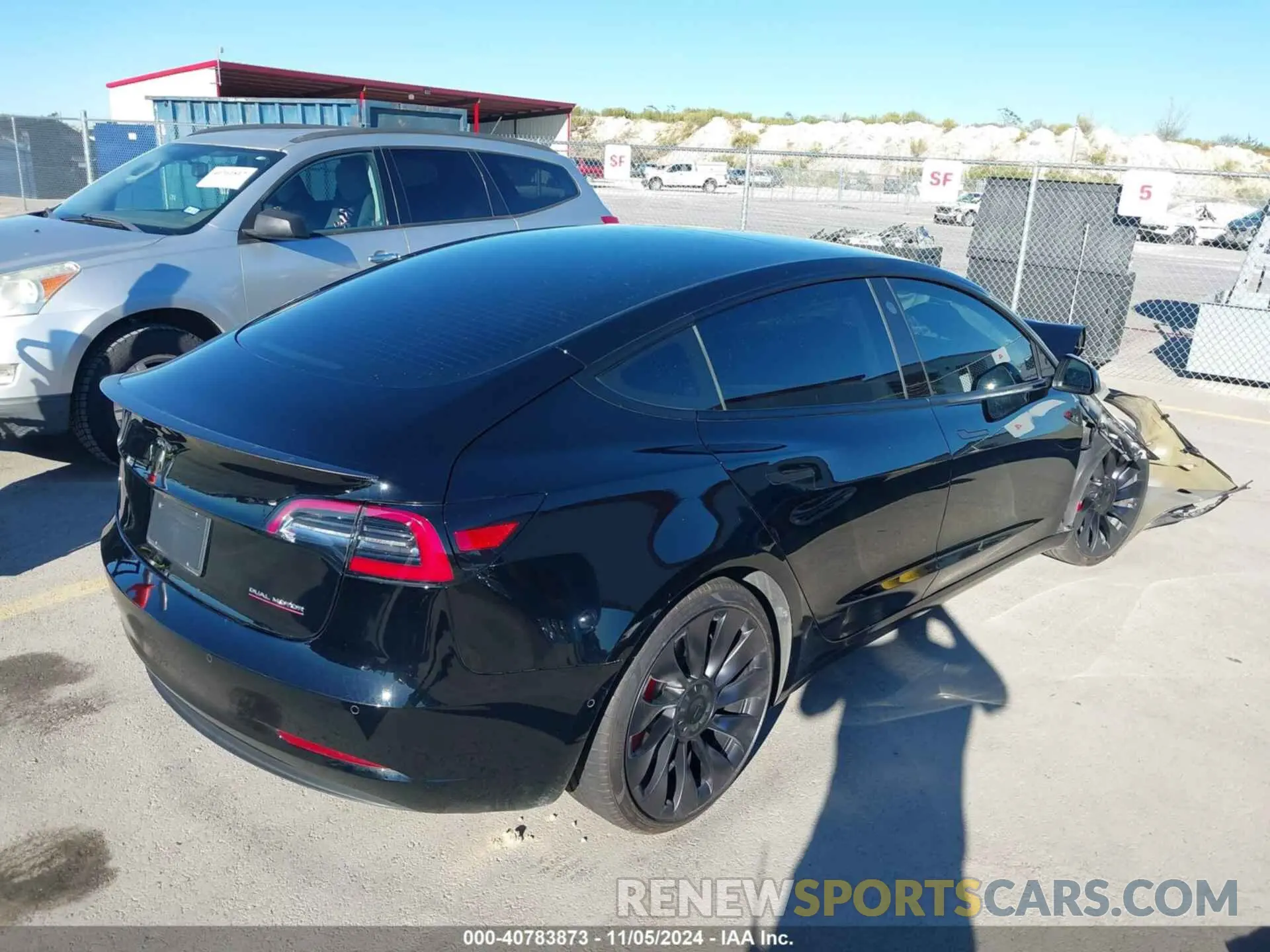 4 Photograph of a damaged car 5YJ3E1EC0NF295830 TESLA MODEL 3 2022