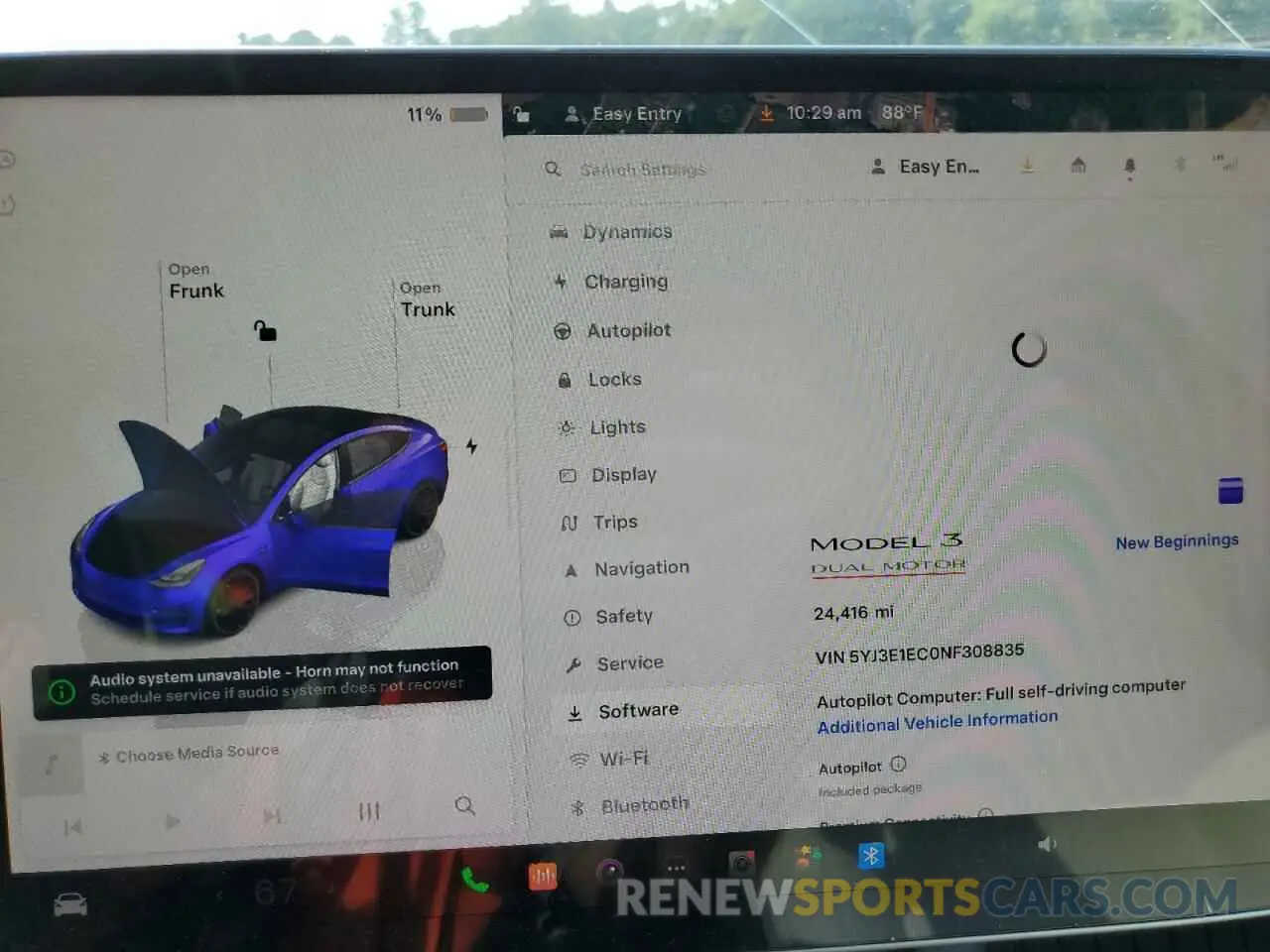 9 Photograph of a damaged car 5YJ3E1EC0NF308835 TESLA MODEL 3 2022