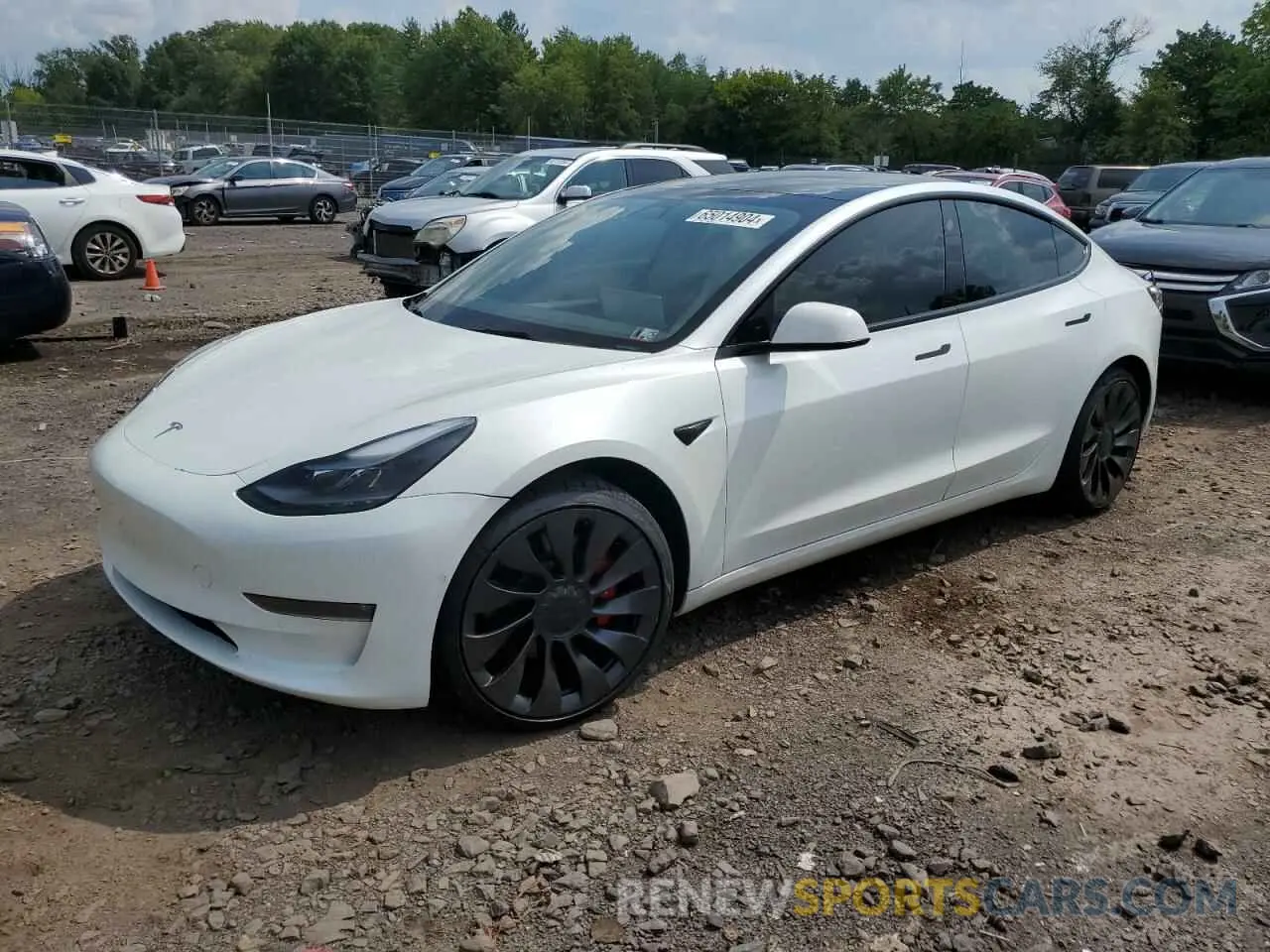 1 Фотография поврежденного автомобиля 5YJ3E1EC1NF104528 TESLA MODEL 3 2022
