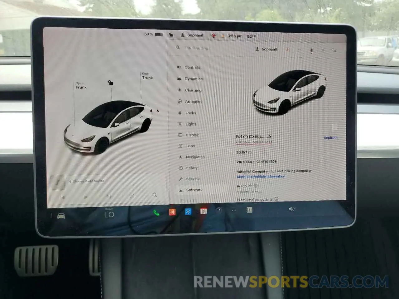 9 Фотография поврежденного автомобиля 5YJ3E1EC1NF104528 TESLA MODEL 3 2022