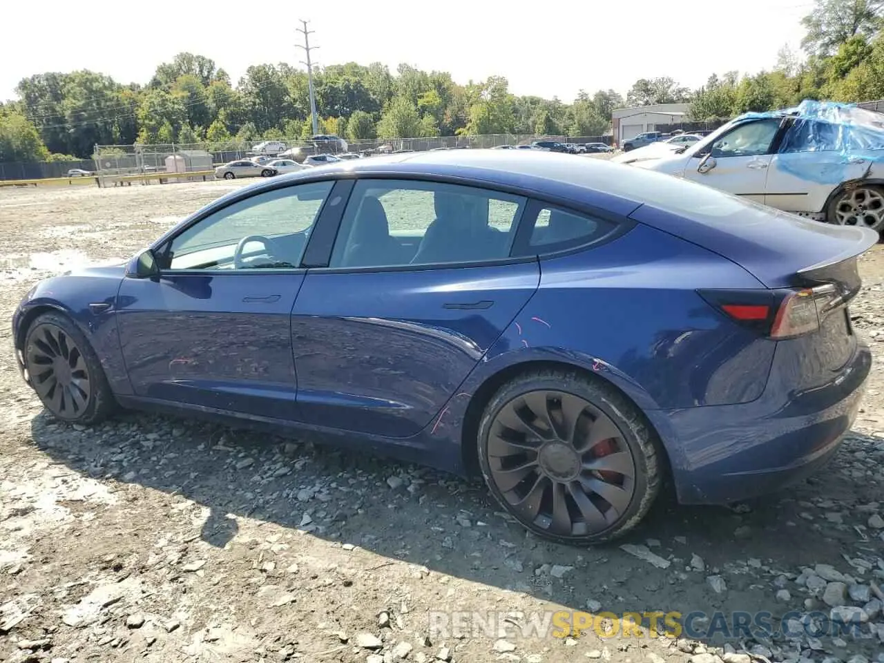 2 Photograph of a damaged car 5YJ3E1EC1NF124116 TESLA MODEL 3 2022