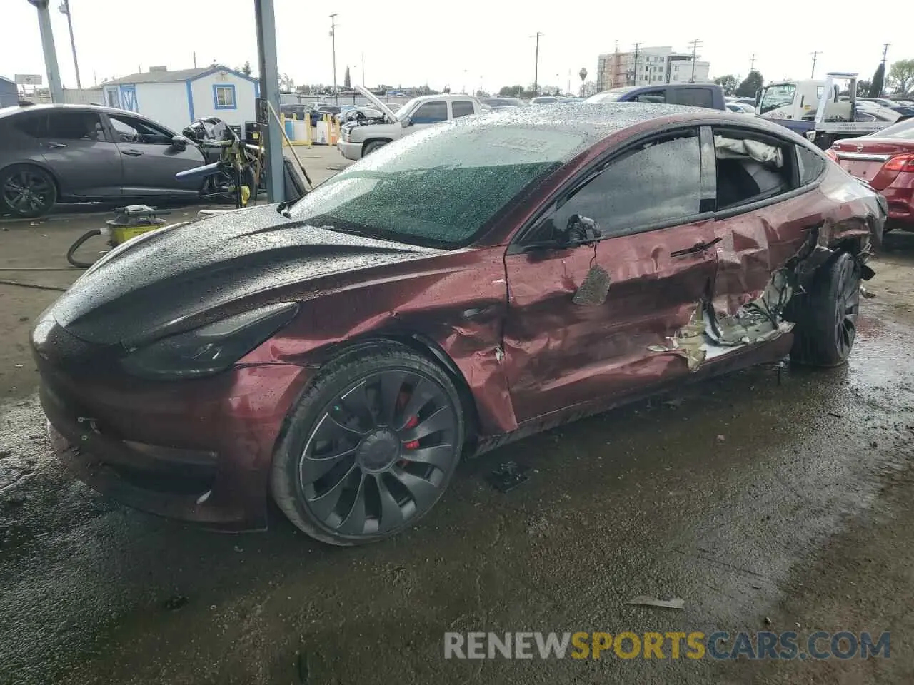 1 Фотография поврежденного автомобиля 5YJ3E1EC1NF170240 TESLA MODEL 3 2022