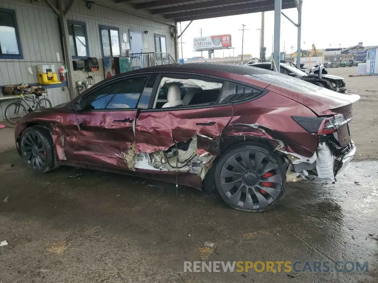 2 Фотография поврежденного автомобиля 5YJ3E1EC1NF170240 TESLA MODEL 3 2022