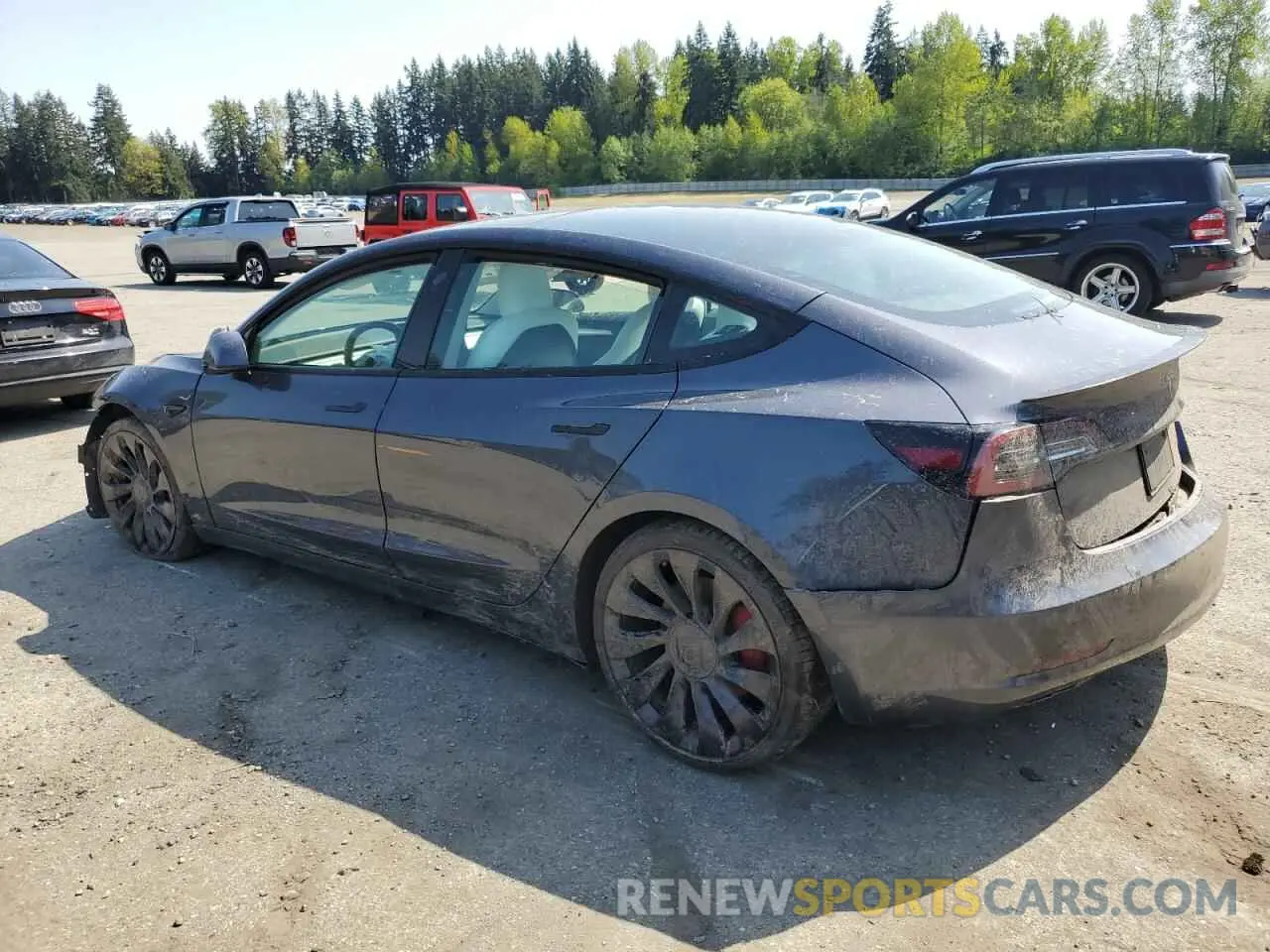 2 Фотография поврежденного автомобиля 5YJ3E1EC1NF262416 TESLA MODEL 3 2022