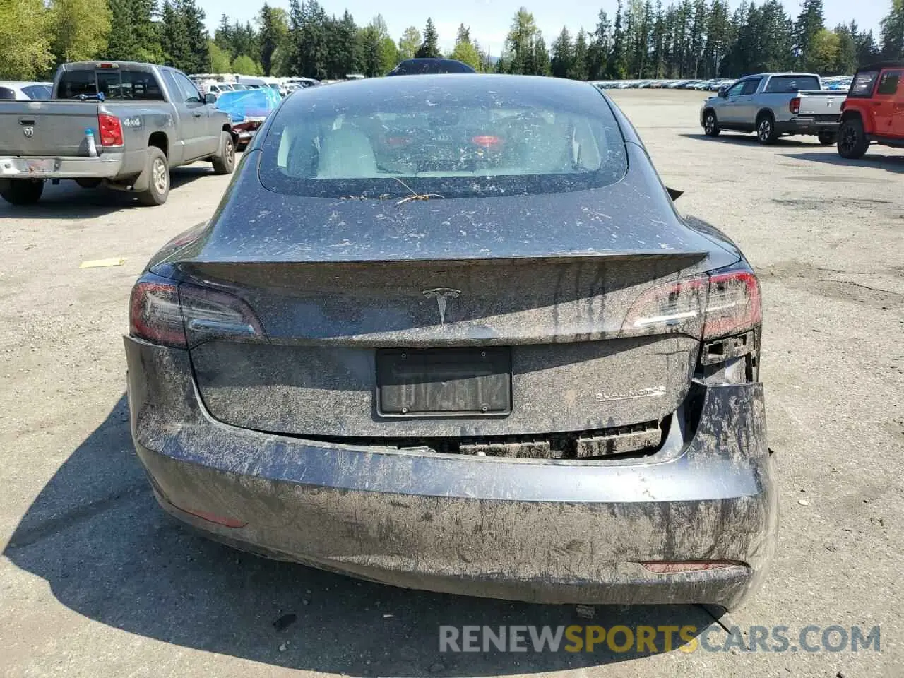 6 Фотография поврежденного автомобиля 5YJ3E1EC1NF262416 TESLA MODEL 3 2022