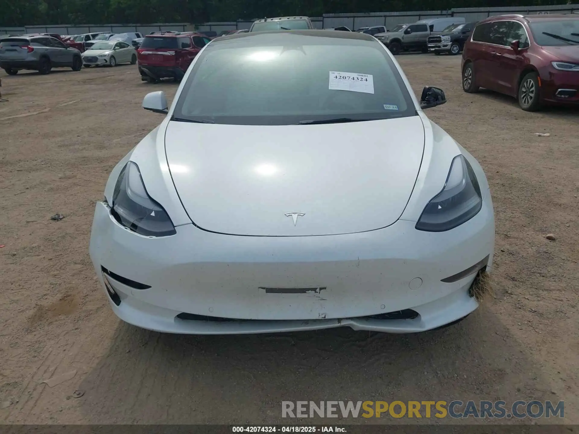 6 Фотография поврежденного автомобиля 5YJ3E1EC1NF294332 TESLA MODEL 3 2022