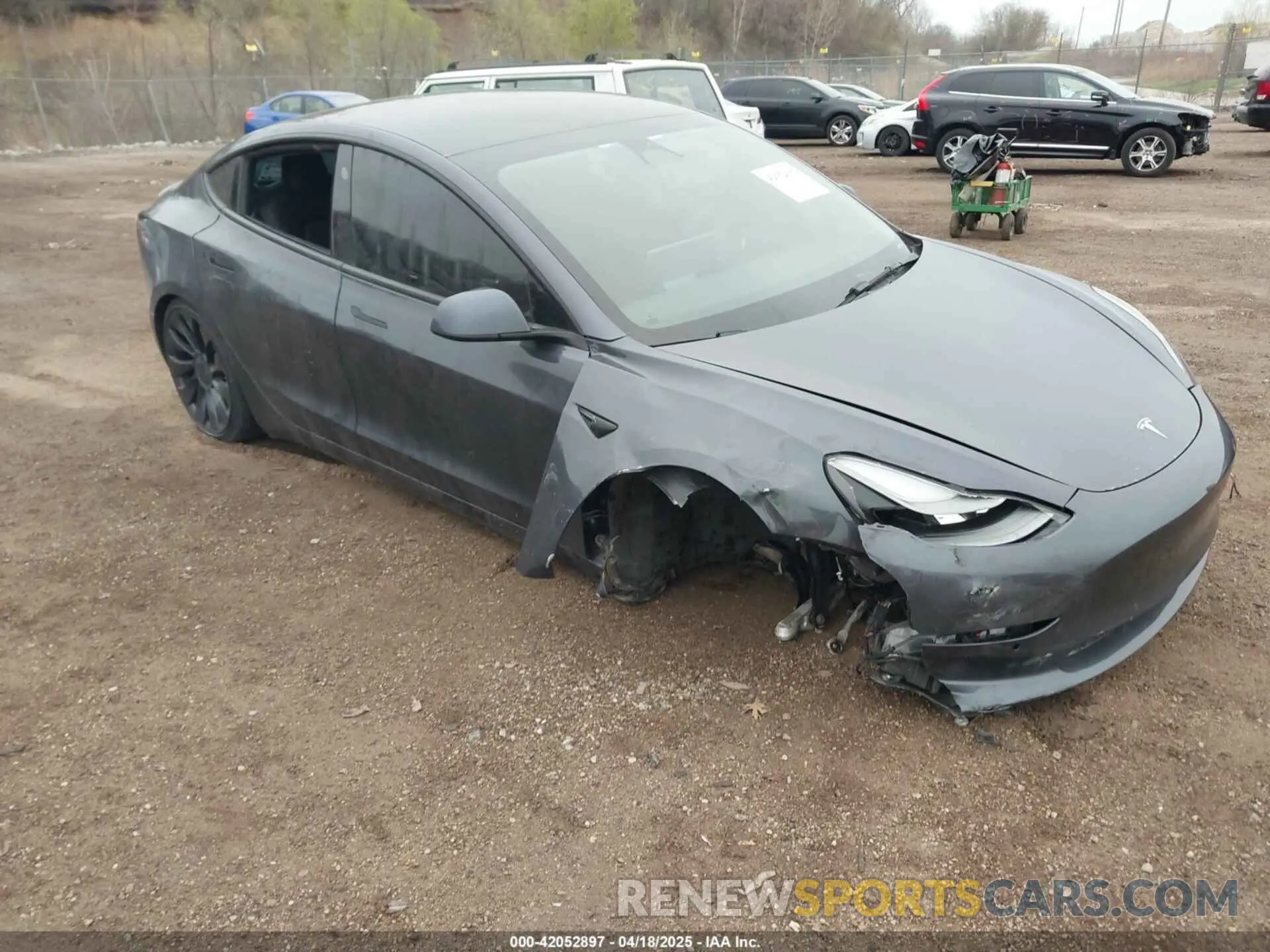 1 Фотография поврежденного автомобиля 5YJ3E1EC1NF330567 TESLA MODEL 3 2022